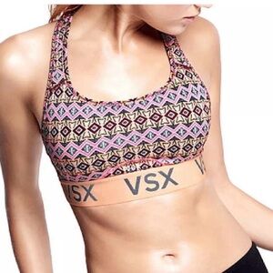 Victoria’s Secret VSX Tribal Print Racerback Sports Bra Size XS